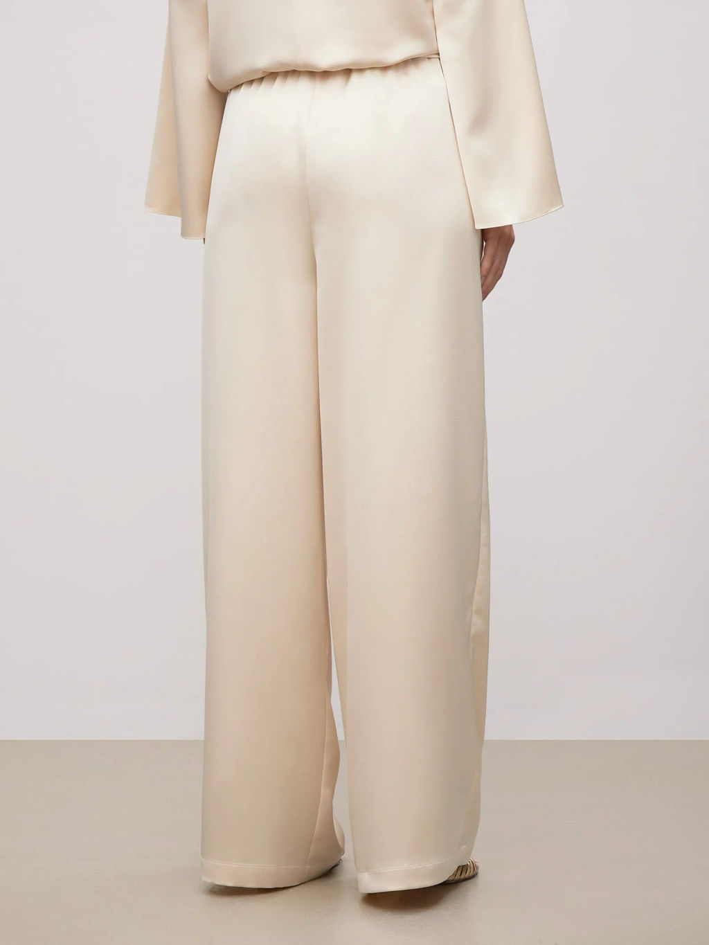 Брюки широкого кроя, D360/nude