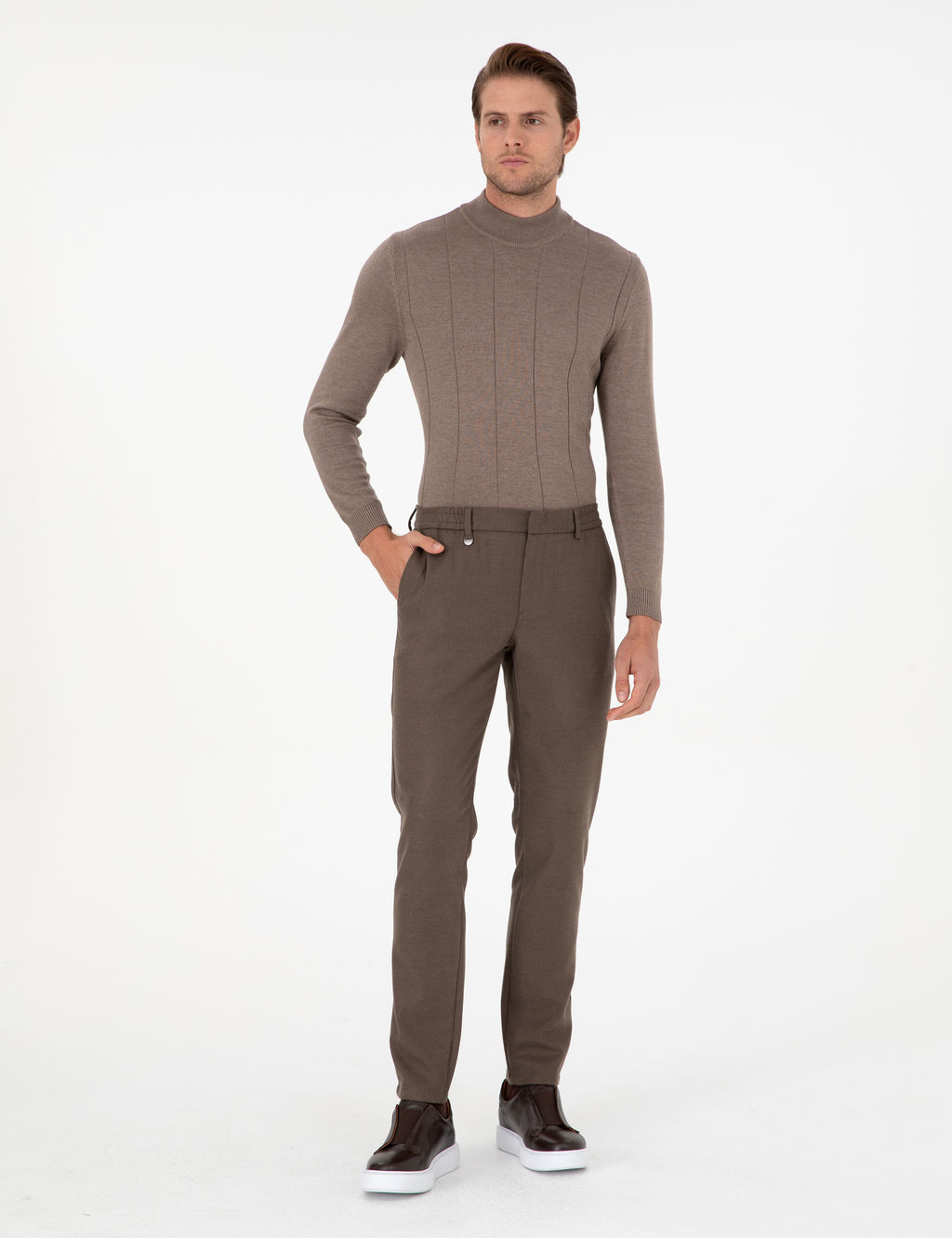 Kahverengi Ex. Slim Fit Kuma_ Pantolon