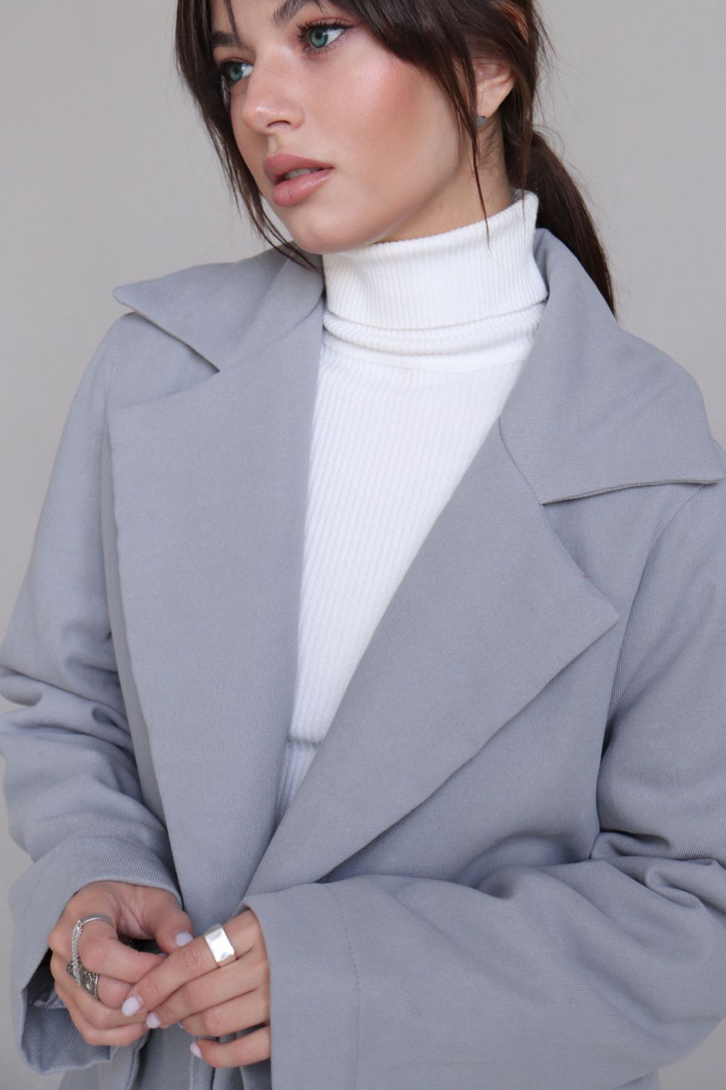 Martichelli Куртка утеплённая светло-серая  фото 8