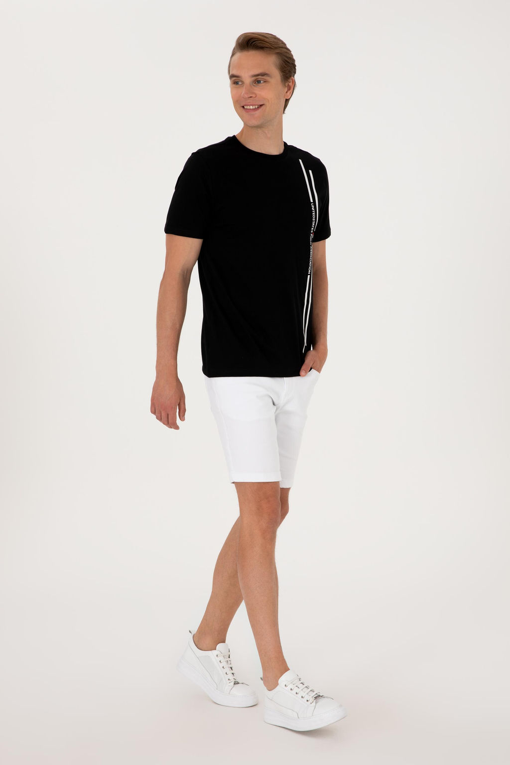 Erkek Regular Fit Bisiklet Yaka Siyah Ti__rt Sepette S_rpriz _ndirim - U.s. polo assn фото 4