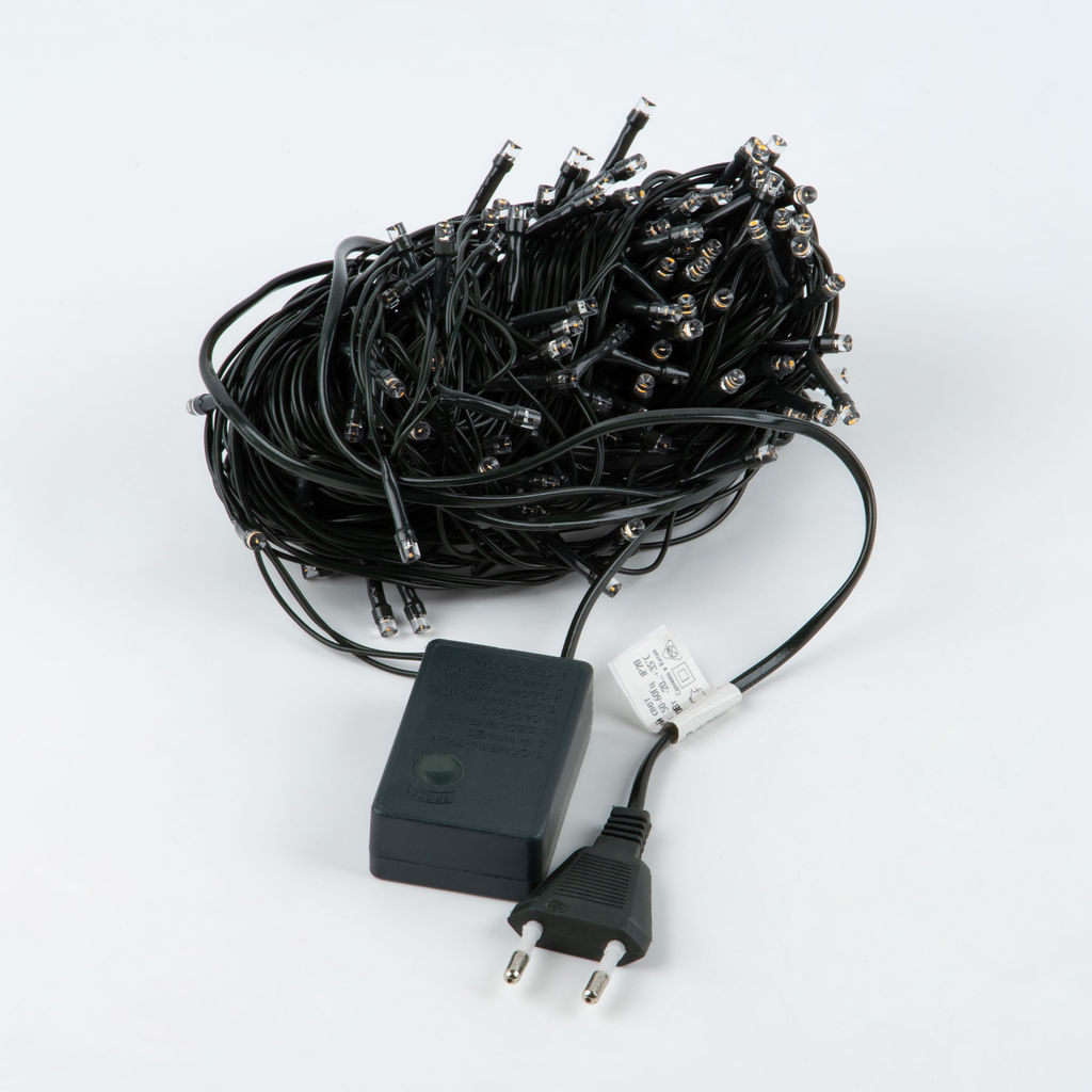 ULD-S2000-200/DGA COPPER IP20 Гирлянда светодиодная, 20м. 200 светодиодов. Медный свет. Провод зеленый. ТМ Uniel