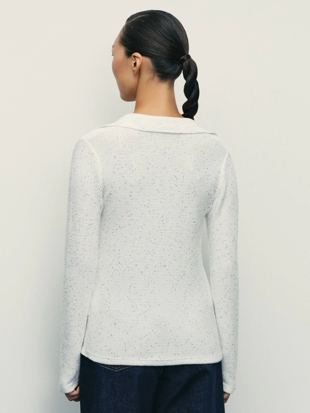 Кардиган из хлопка с пайетками / Zarina фото 5