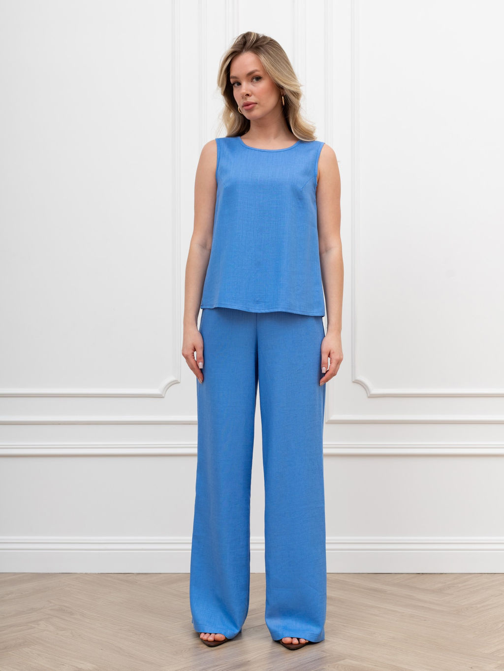 Блузка (топ) Сибелла-5 из вискозы со льном - Виотекс фото 42