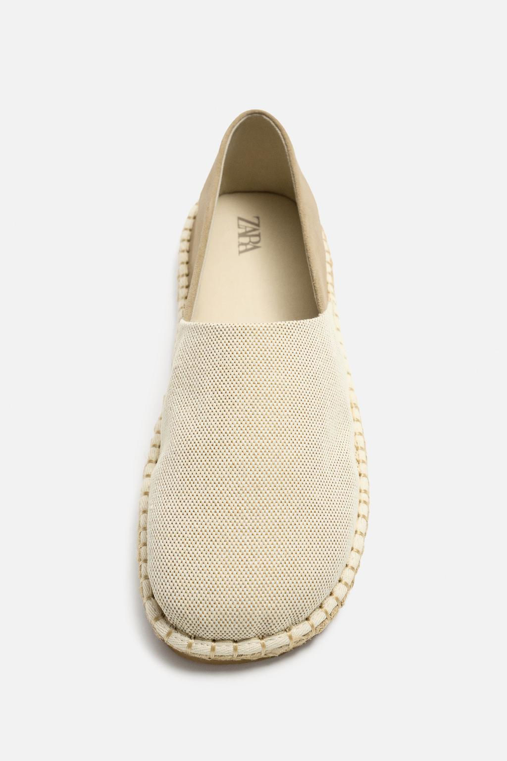 LEATHER AND FABRIC ESPADRILLES - Zara фото 5