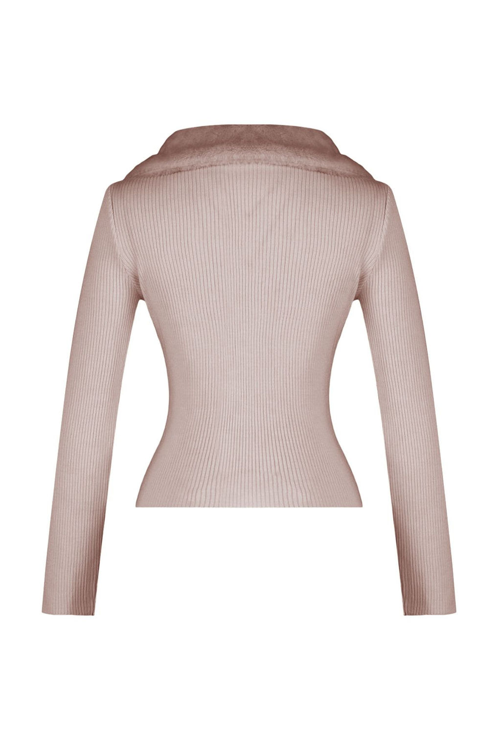 Pudra Polo Yaka Suni Kurk Detayl? Triko Kazak TWOAW24KZ00204 - Trendyolmilla фото 8