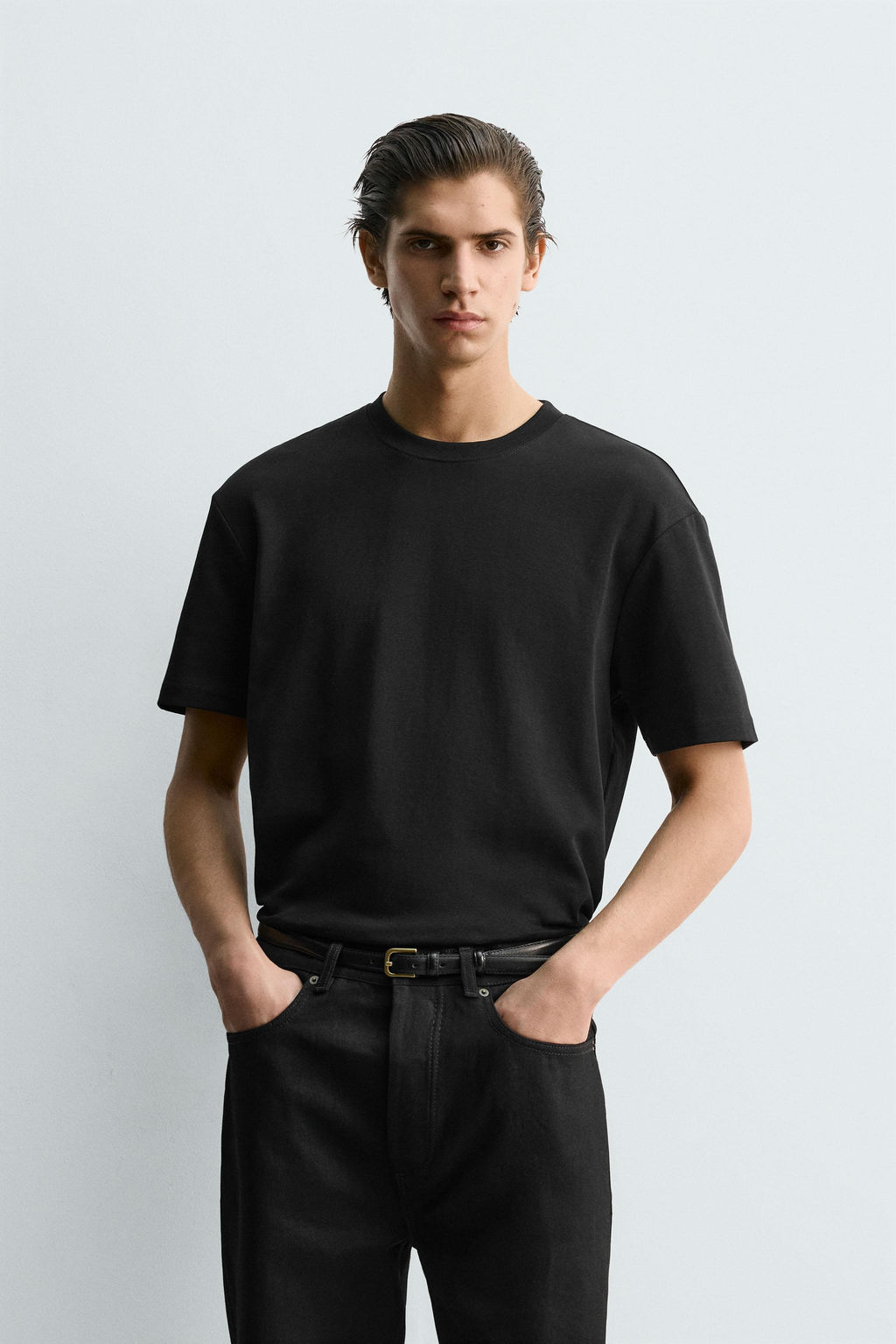 BASIC REGULAR FIT T-SHIRT - Zara фото 10