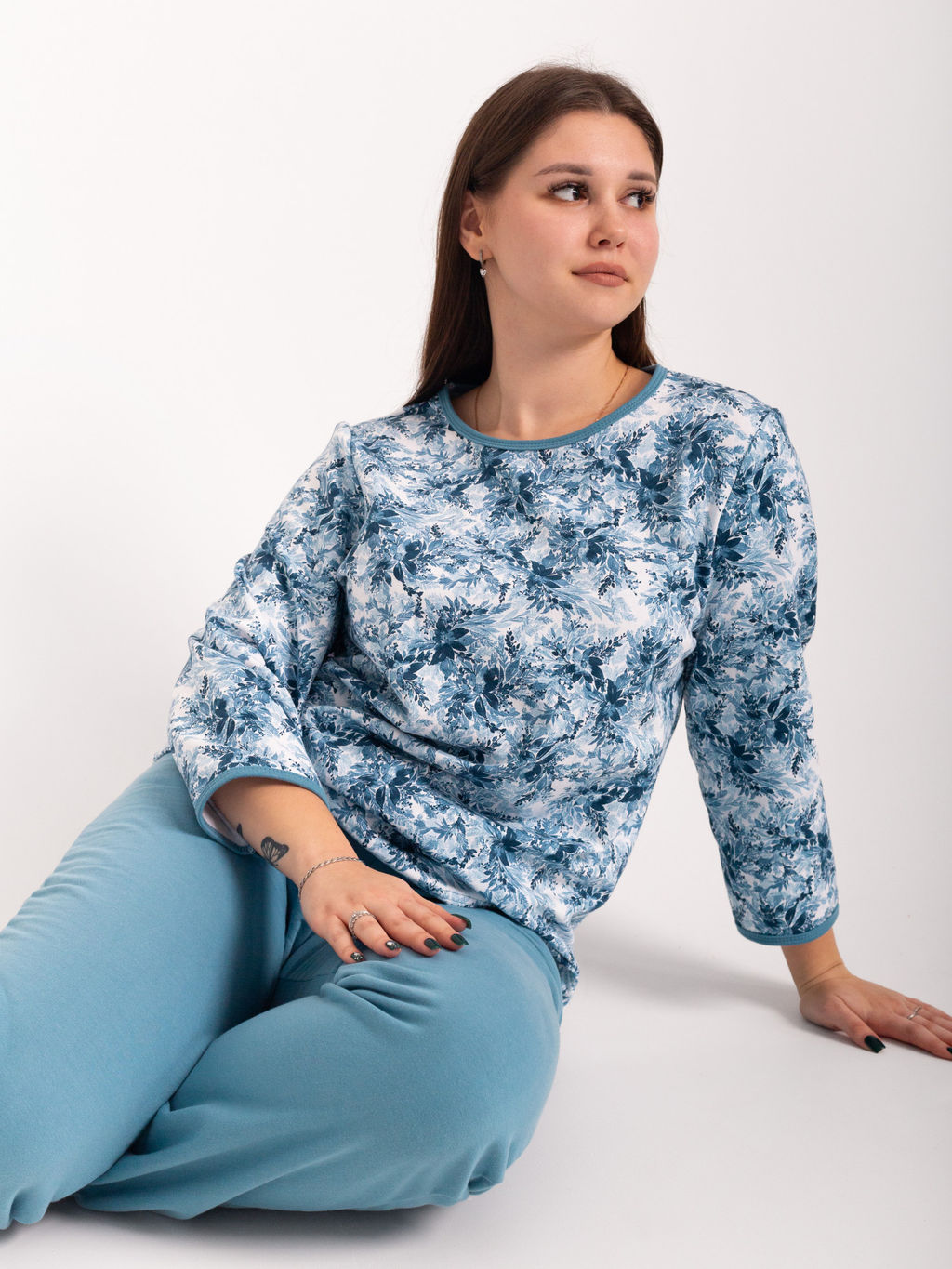 Костюм женский футер 2-х нитка начёс МАДИНА ИНДИГО - Domtrik фото 3