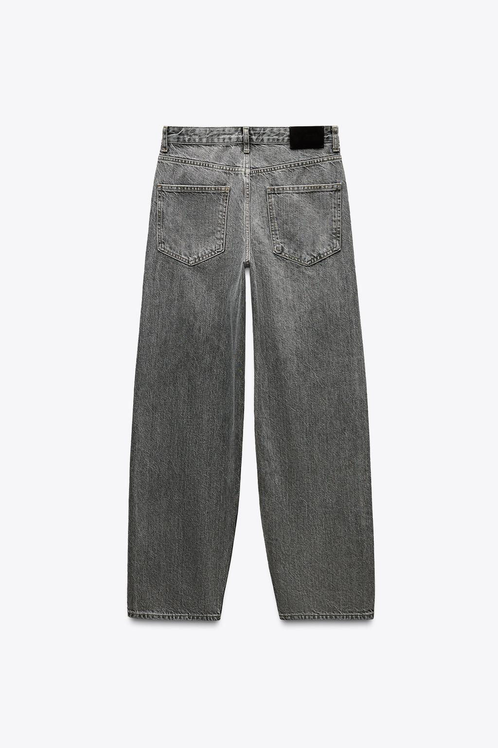 ZW COLLECTION BAGGY MID-WAIST JEANS - Zara фото 6