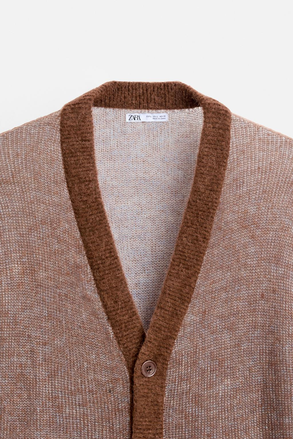 CONTRAST CARDIGAN - Zara фото 9