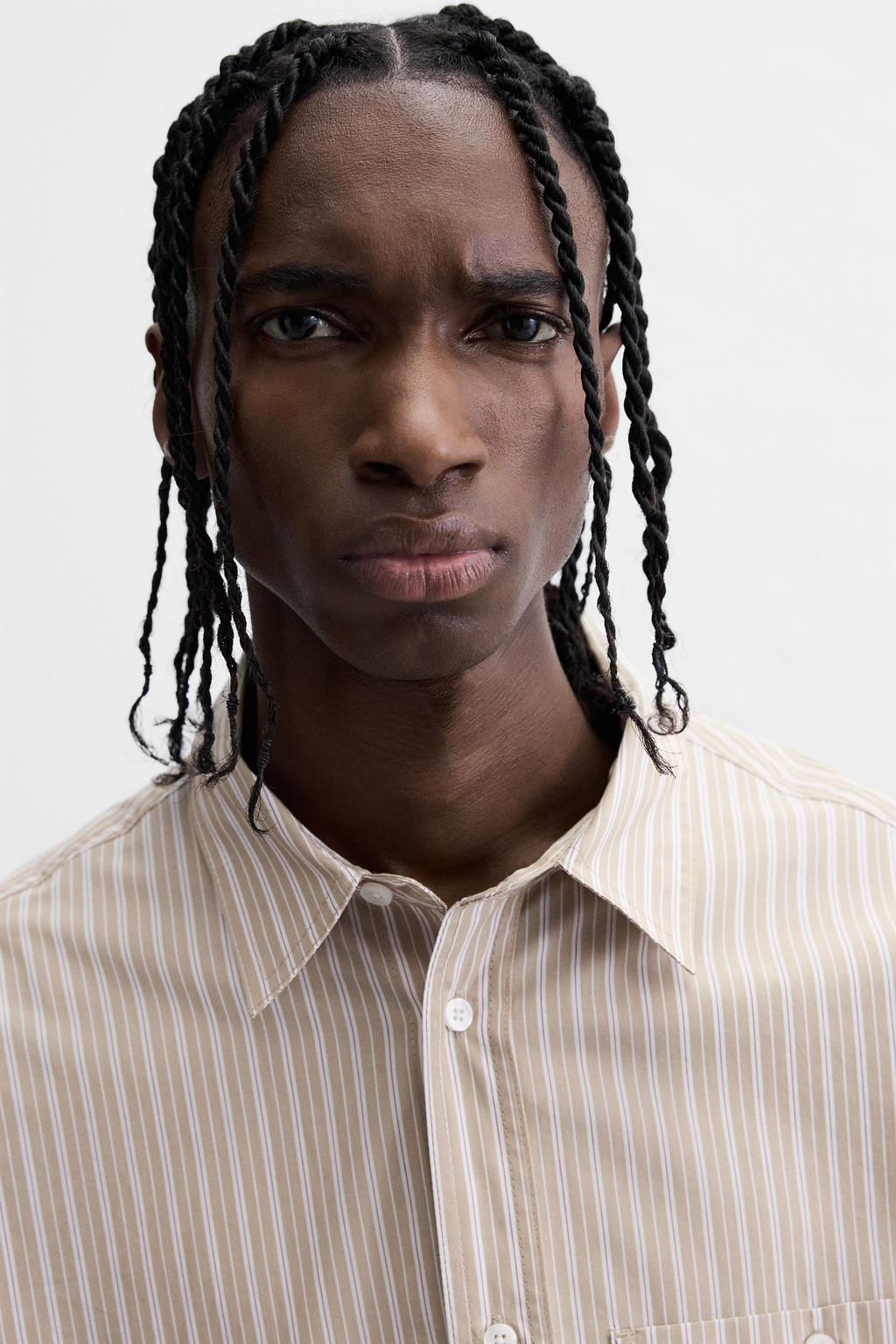 STRIPED OVERSIZE SHIRT - Zara фото 5