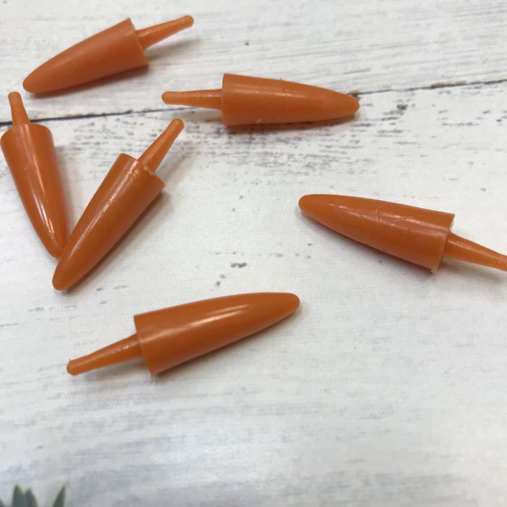 051-3705 Аксессуары игрушек "Нос снеговика - средний", 2 см (6 шт.)