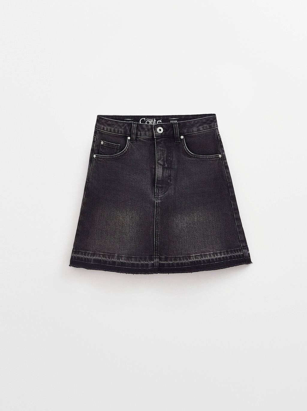 CONTE CON-687 Юбка джинсовая женская washed black