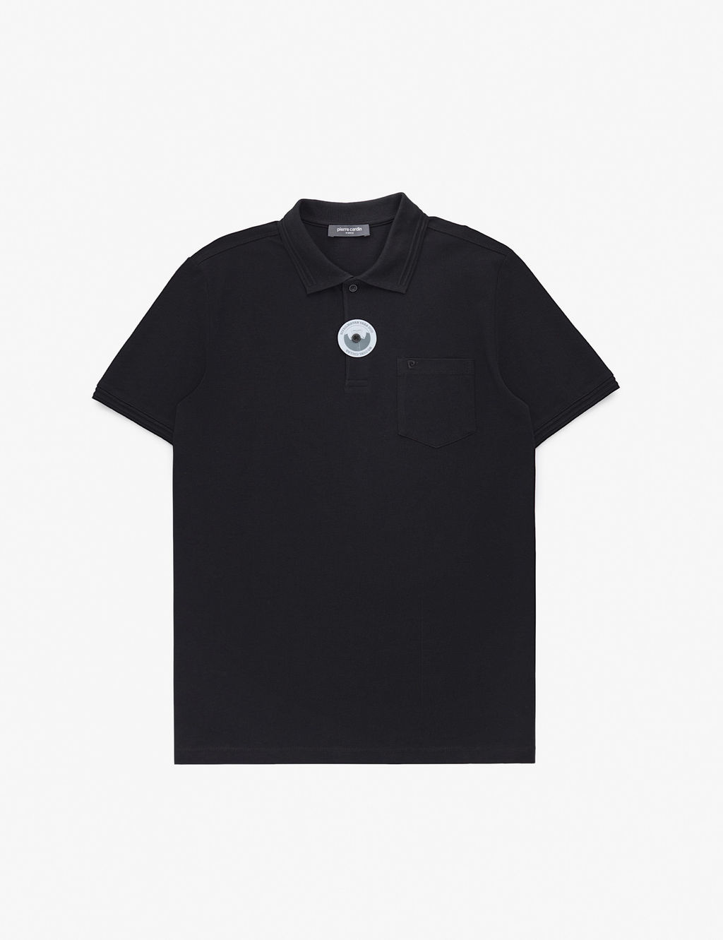 Siyah Regular Fit %100 Pamuk K_vr_lmaz Polo Yaka Basic Ti__rt