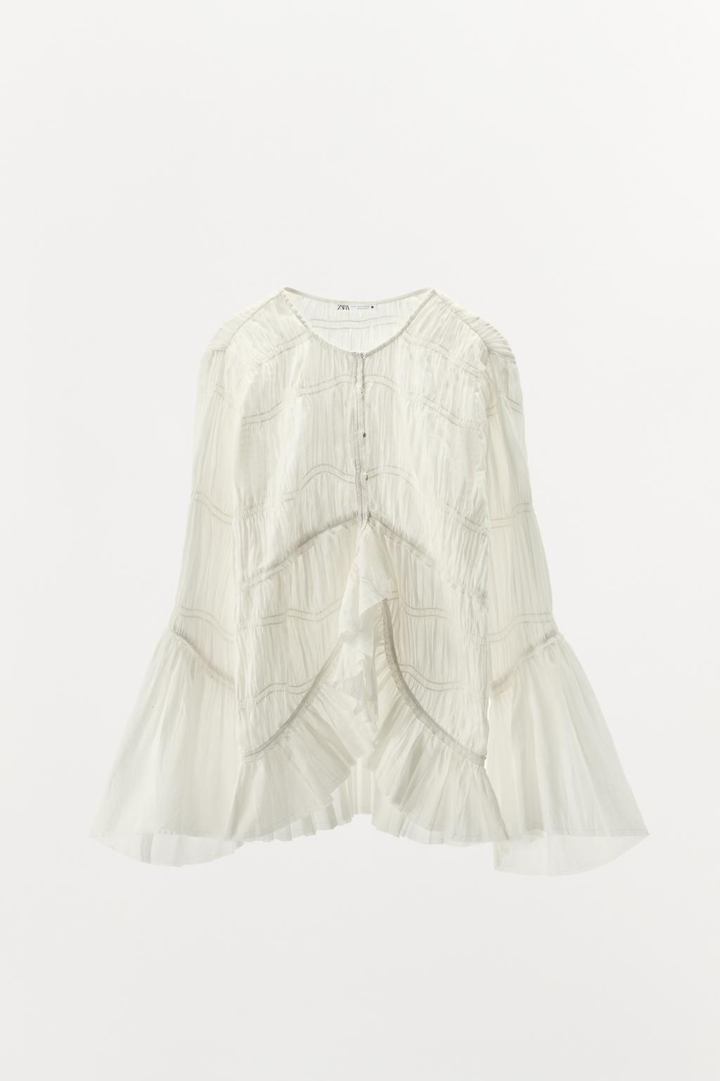 ASYMMETRIC TEXTURED BLOUSE - LIMITED EDITION - Zara фото 5
