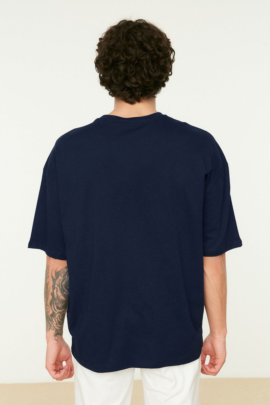 TRENDYOL MAN Lacivert K?sa Kol Bask?l? T-Shirt TMNSS21TS1217 - Trendyolmilla фото 2