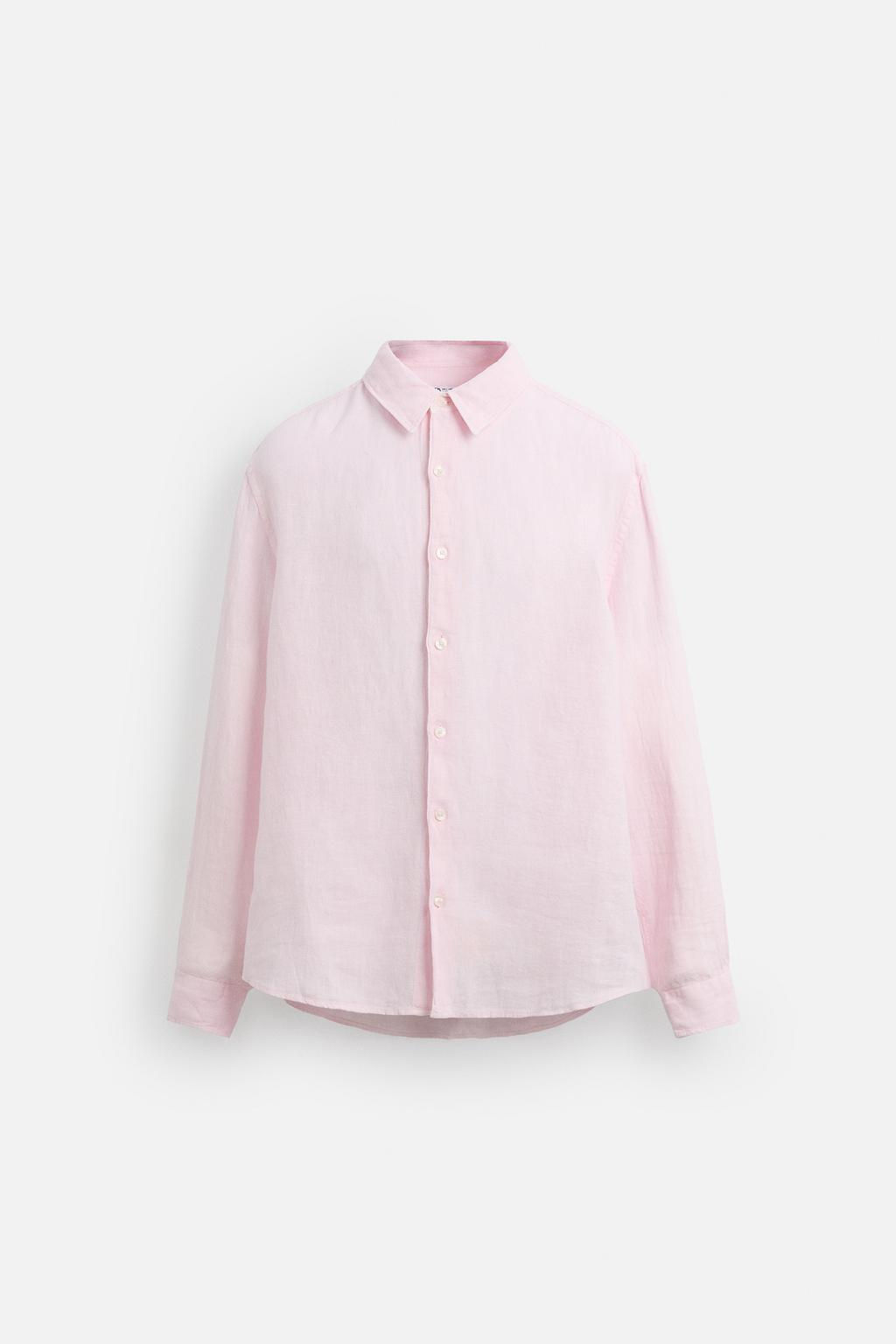 100% LINEN SHIRT - Zara фото 8