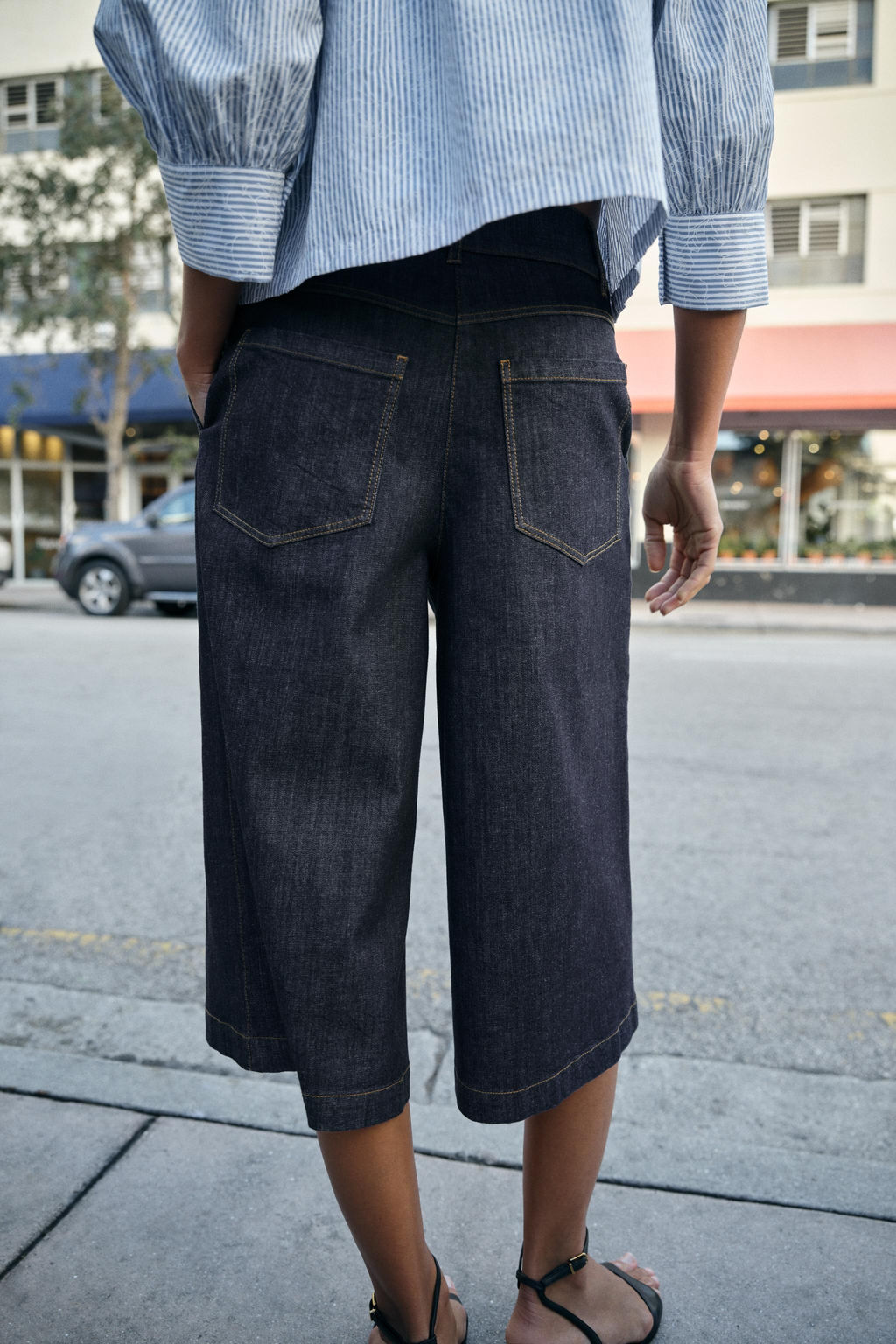 Z1975 LONG DENIM BERMUDA SHORTS - Zara фото 4