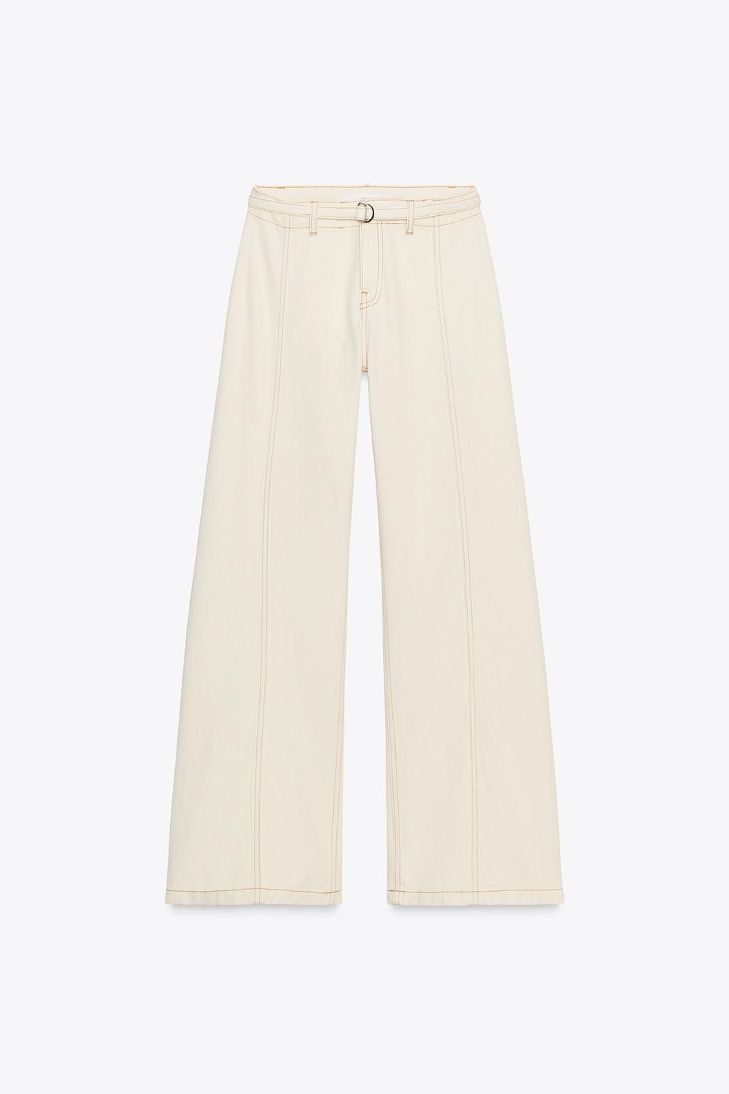 Z1975 HIGH-WAIST BOOTCUT JEANS WITH BELT - Zara фото 7