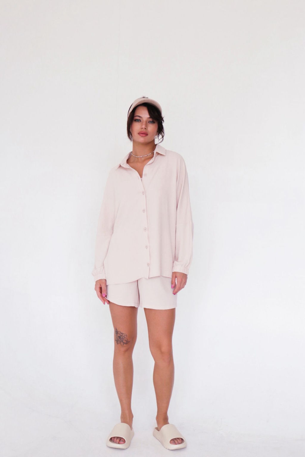 9608 Костюм в пижамном стиле айвори - Martichelli фото 15