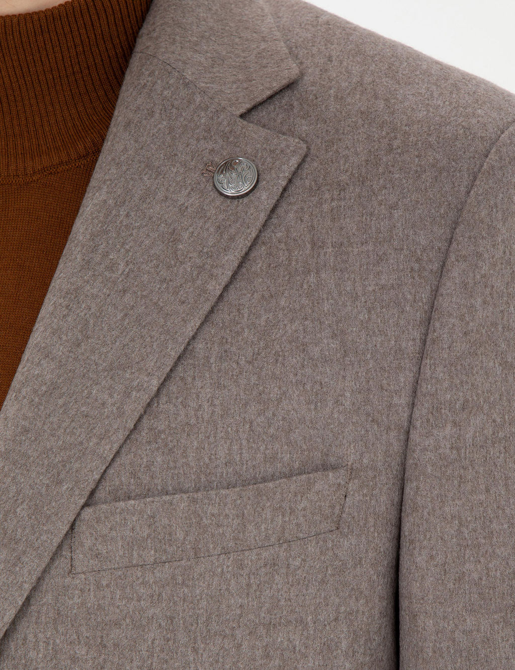 A__k Kahverengi Slim Fit %100 Ka_mir Ceket