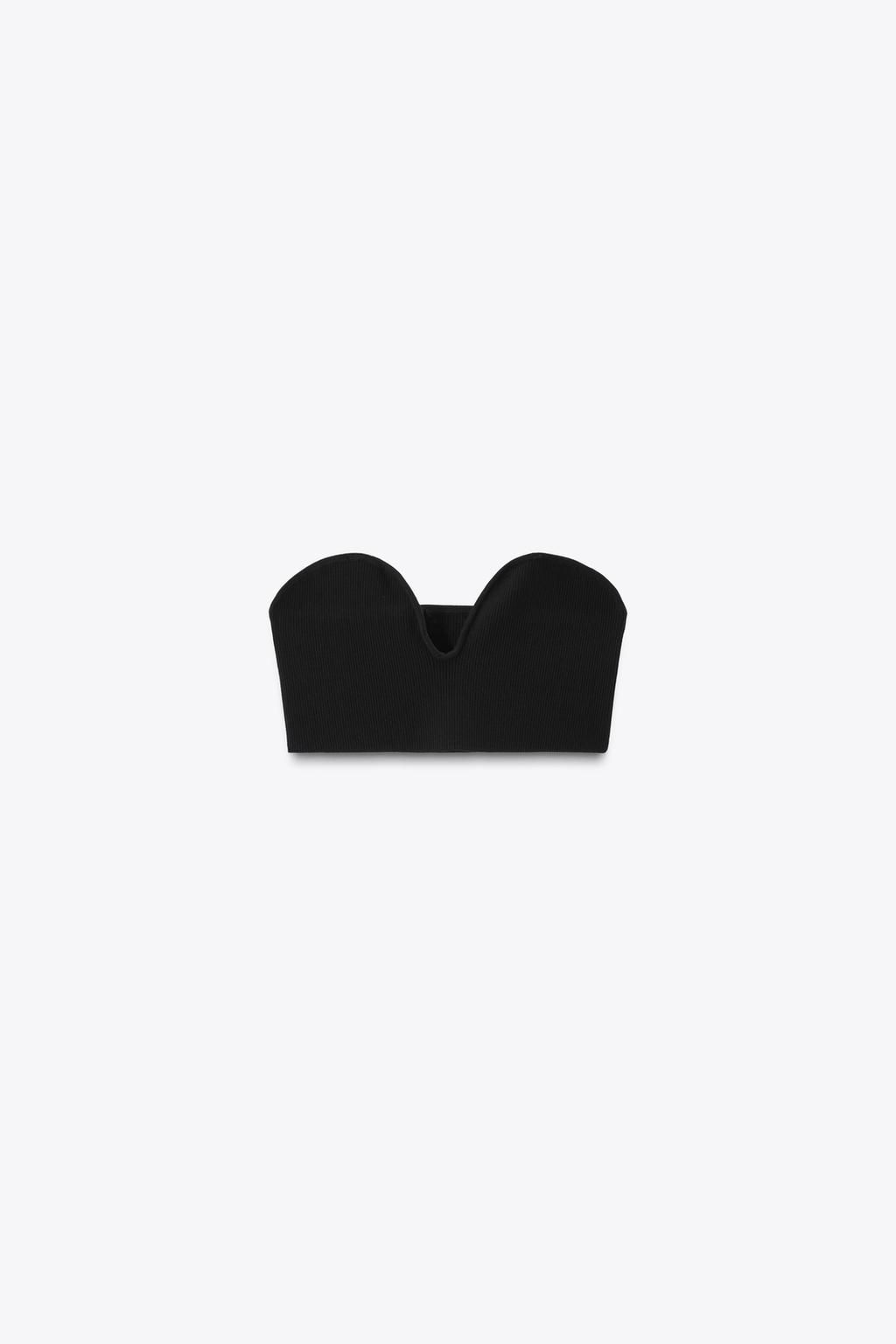 RIBBED STRAPLESS TOP - Zara фото 2