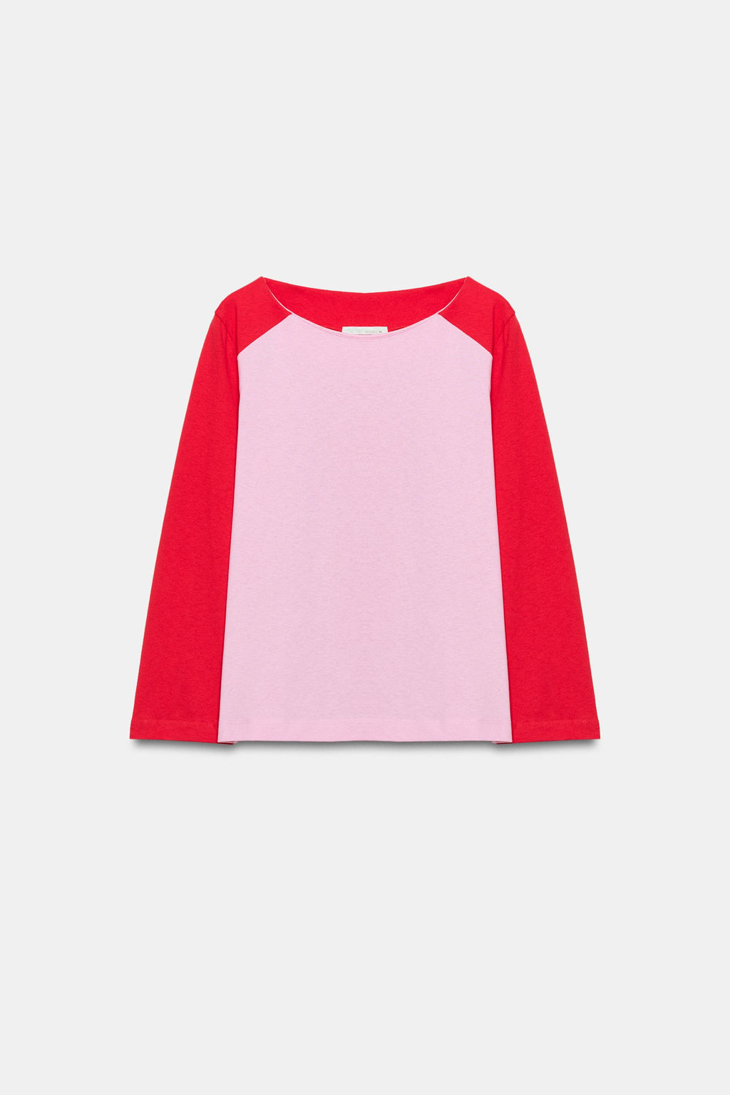 CAMISETA MANGA RANGL?N COMBINADA / Rosas - Zara фото 4