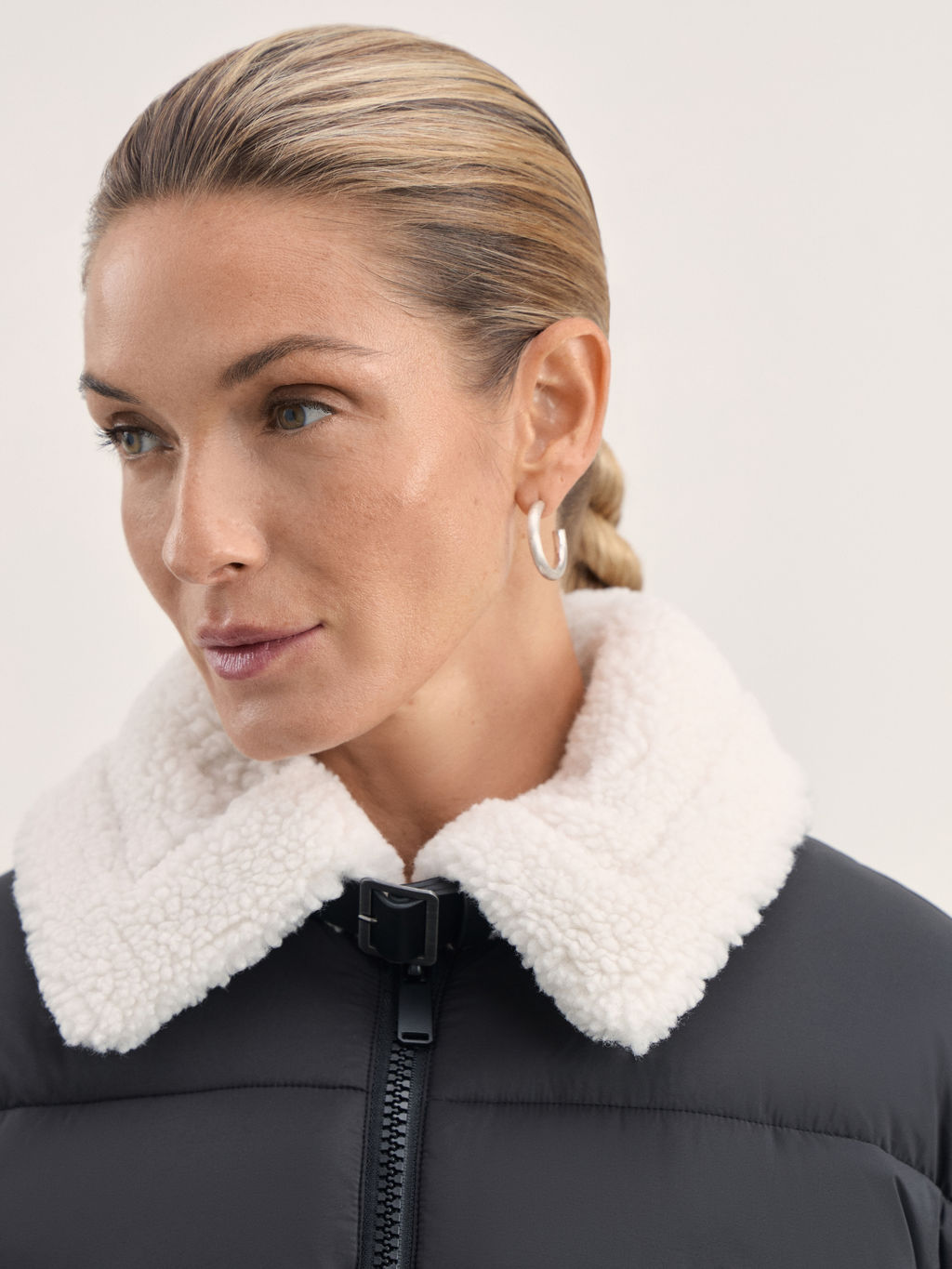 Куртка-дубленка с искусственным мехом / Zarina  фото 6