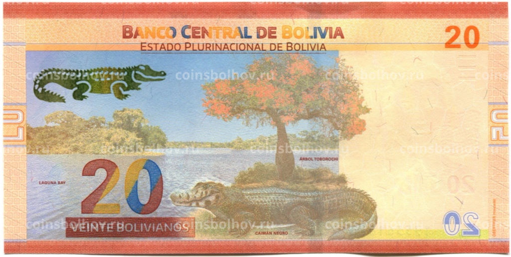 Банкнота 20 боливиано 1986 (2018 года) Боливия Боливия многонациональная страна
