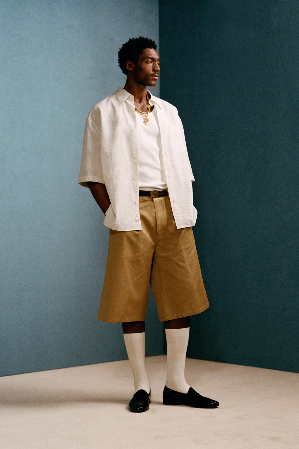 CAMISA OVERSIZE FIT RAYAS WILLY CHAVARRIA X ZARA / rayas