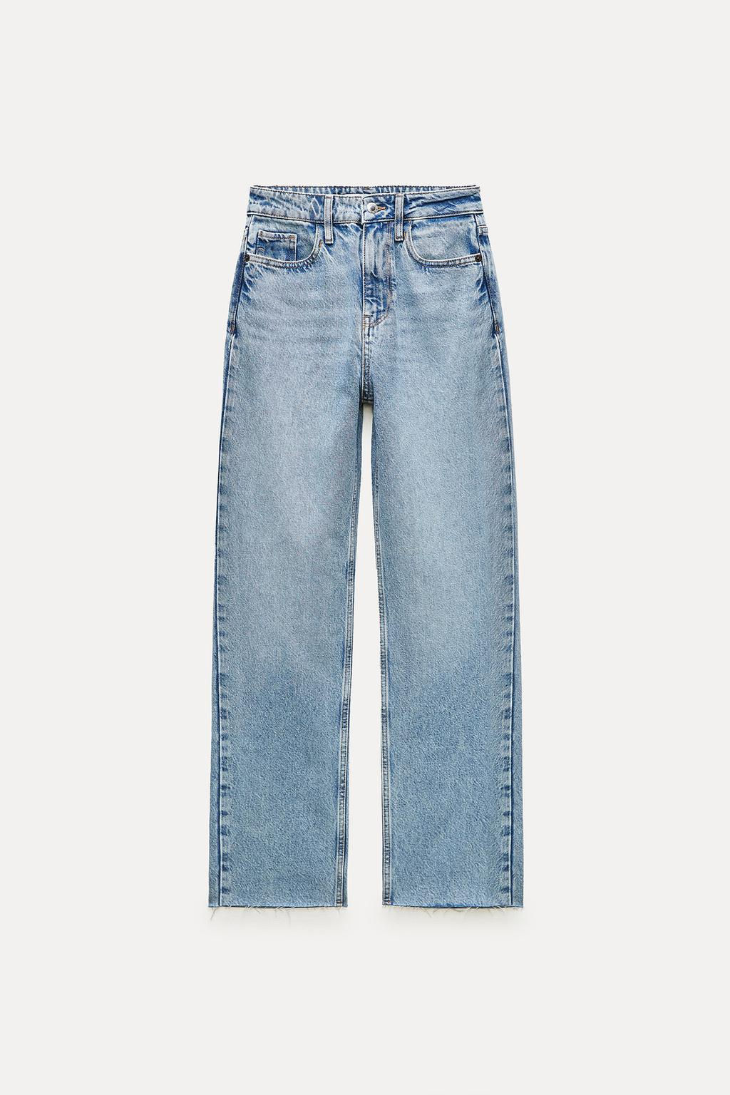 JEANS Z1975 HIGH-WAIST STRAIGHT - Zara фото 5
