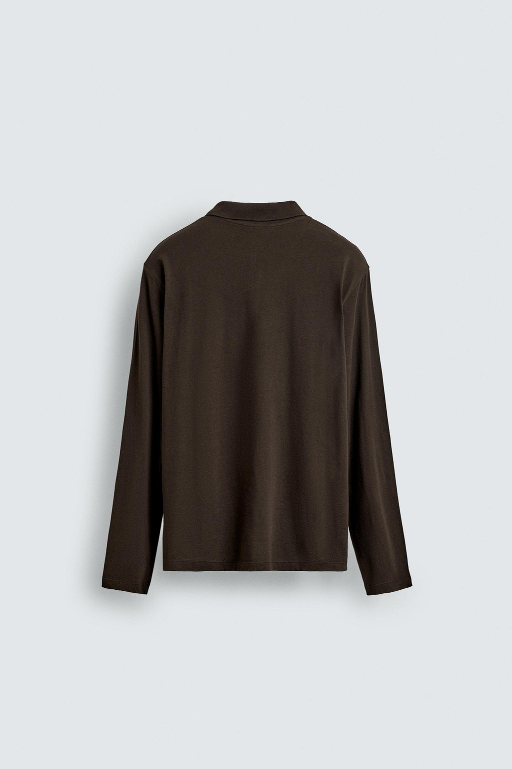 POLO REGULAR FIT ESTRUCTURA ALGOD?N / Marr?n - Zara фото 9