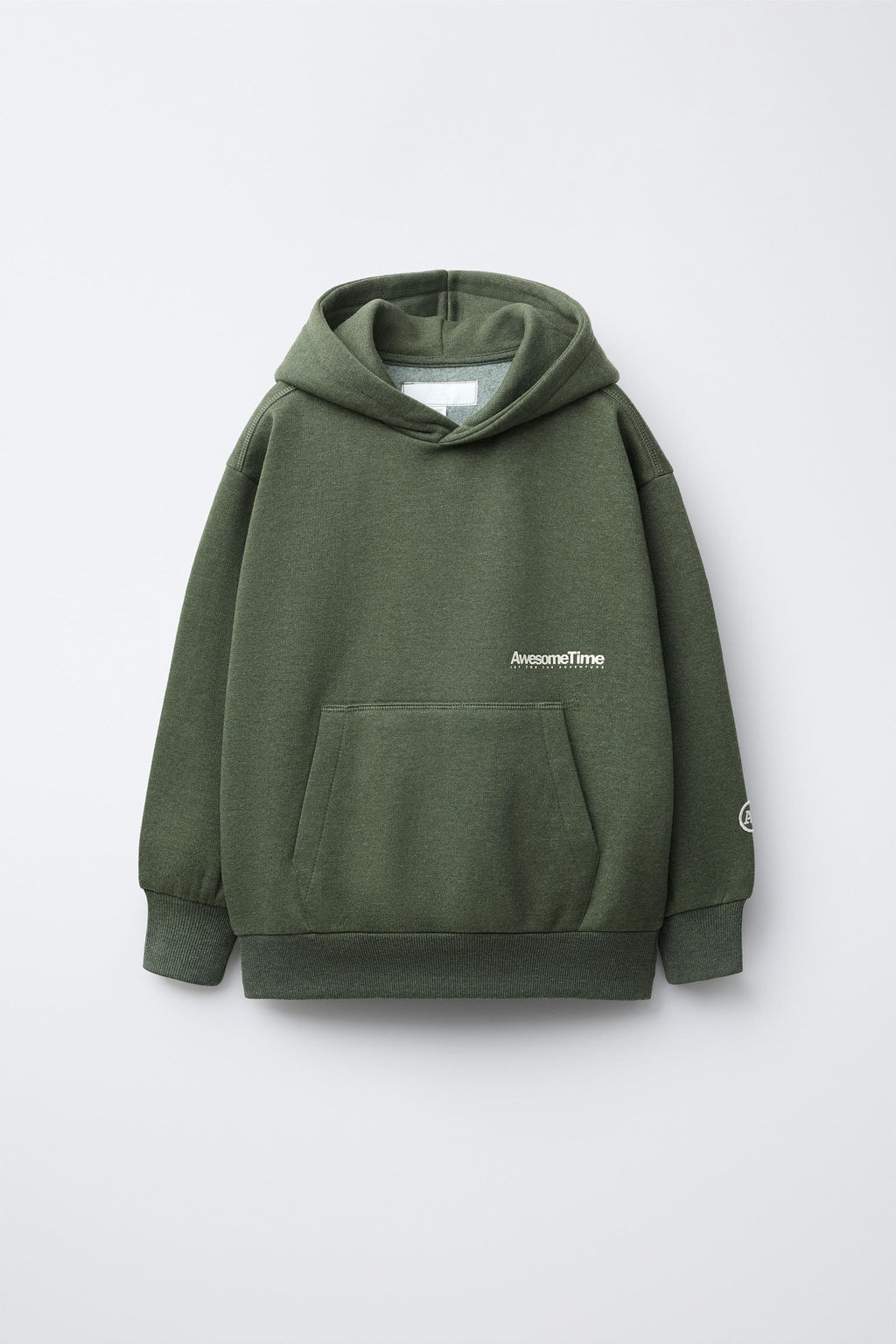 BRUSHED FLEECE SWEATSHIRT AND TROUSERS SET WITH SLOGAN - Zara фото 2