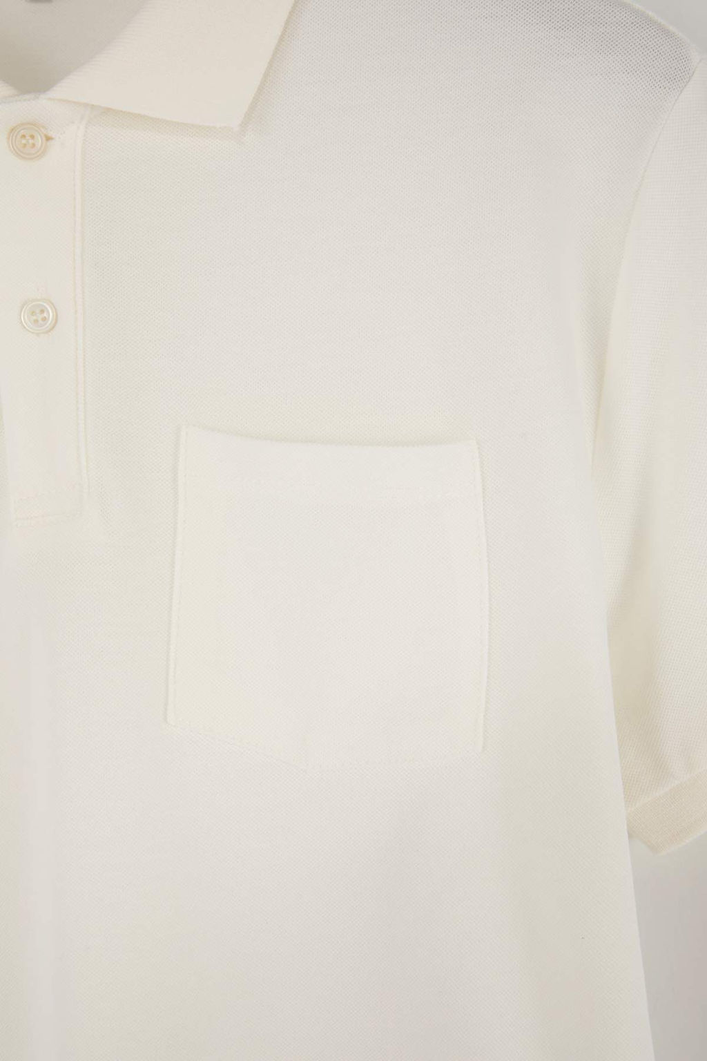 Ekru Regular/Rahat %100 Pamuk Tek Cepli Polo Yaka T-shirt TMNSS26PO00018