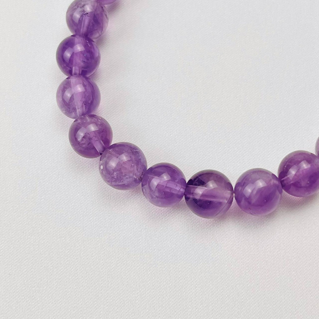 Браслет из камня Аметист 17 см