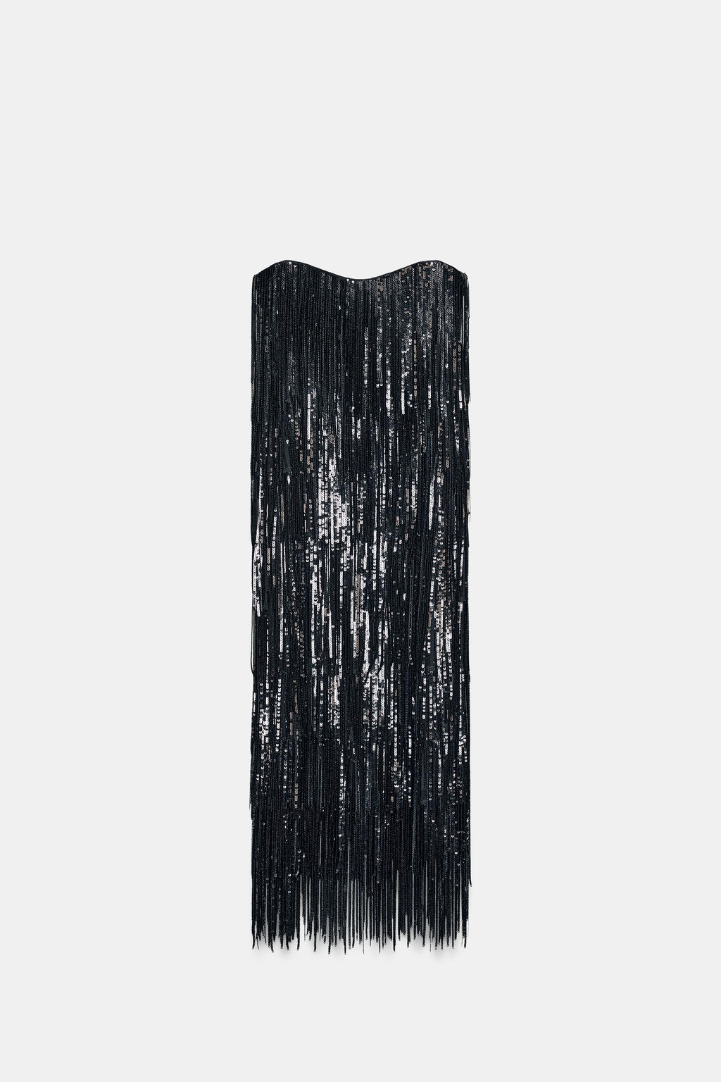 ZW COLLECTION LIMITED EDITION SEQUINNED FRINGED DRESS - Zara фото 9
