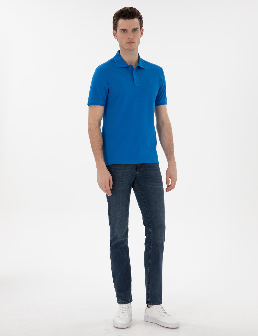 Saks Slim Fit K_vr_lmaz Polo Yaka Basic Ti__rt - Pierre cardin фото 11