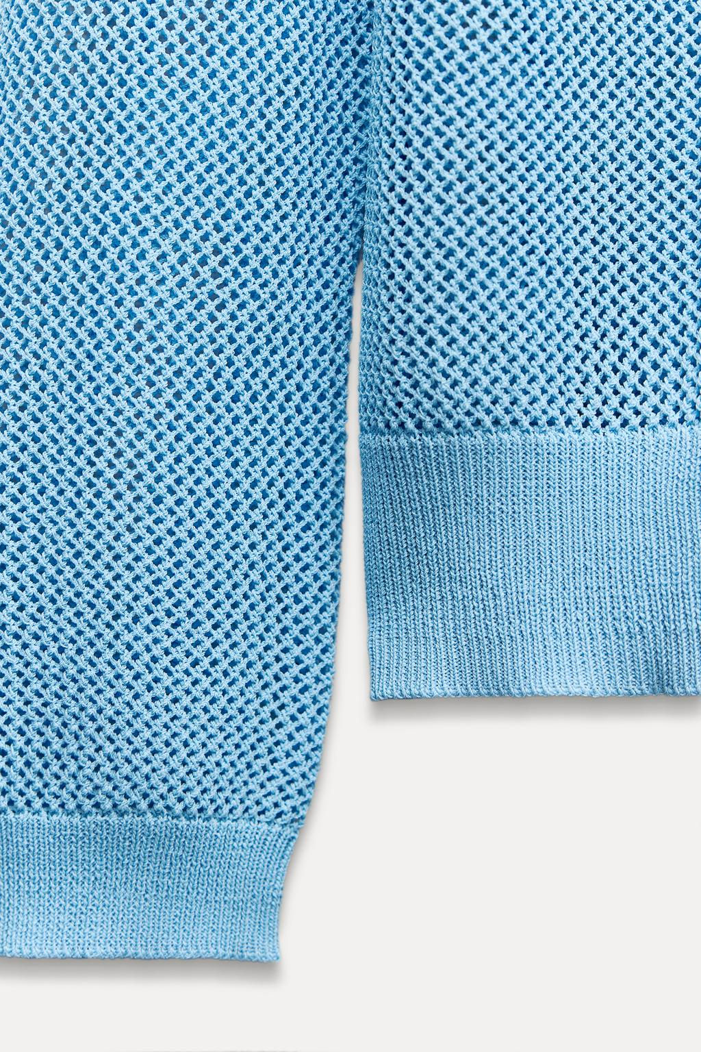 MESH KNIT SWEATER - Zara фото 8