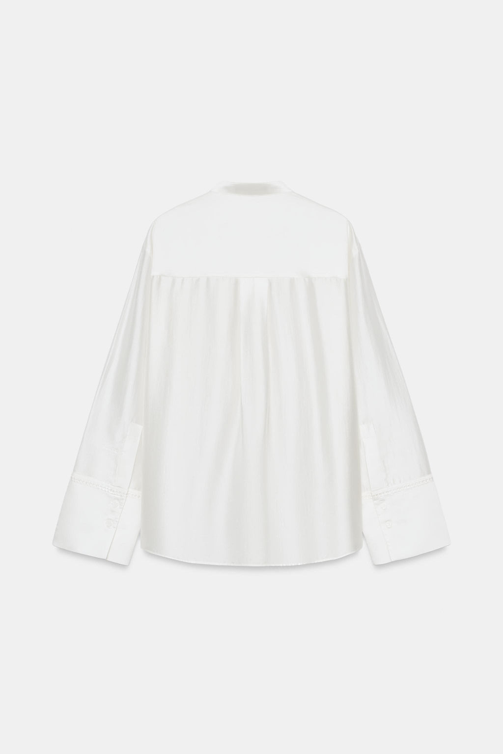 CAMISA BOLSILLO BORDADO ZW COLLECTION / Blanco - Zara фото 7