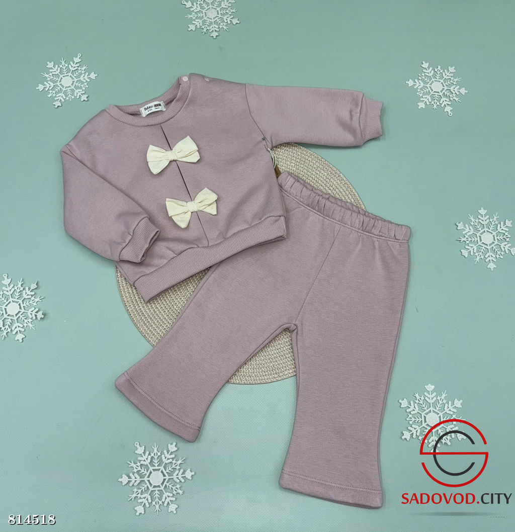 Костюмы из двух предметов: кофточка с кнопками на плечиках на флисе и брючки на манжетах. - Bruno фото 4