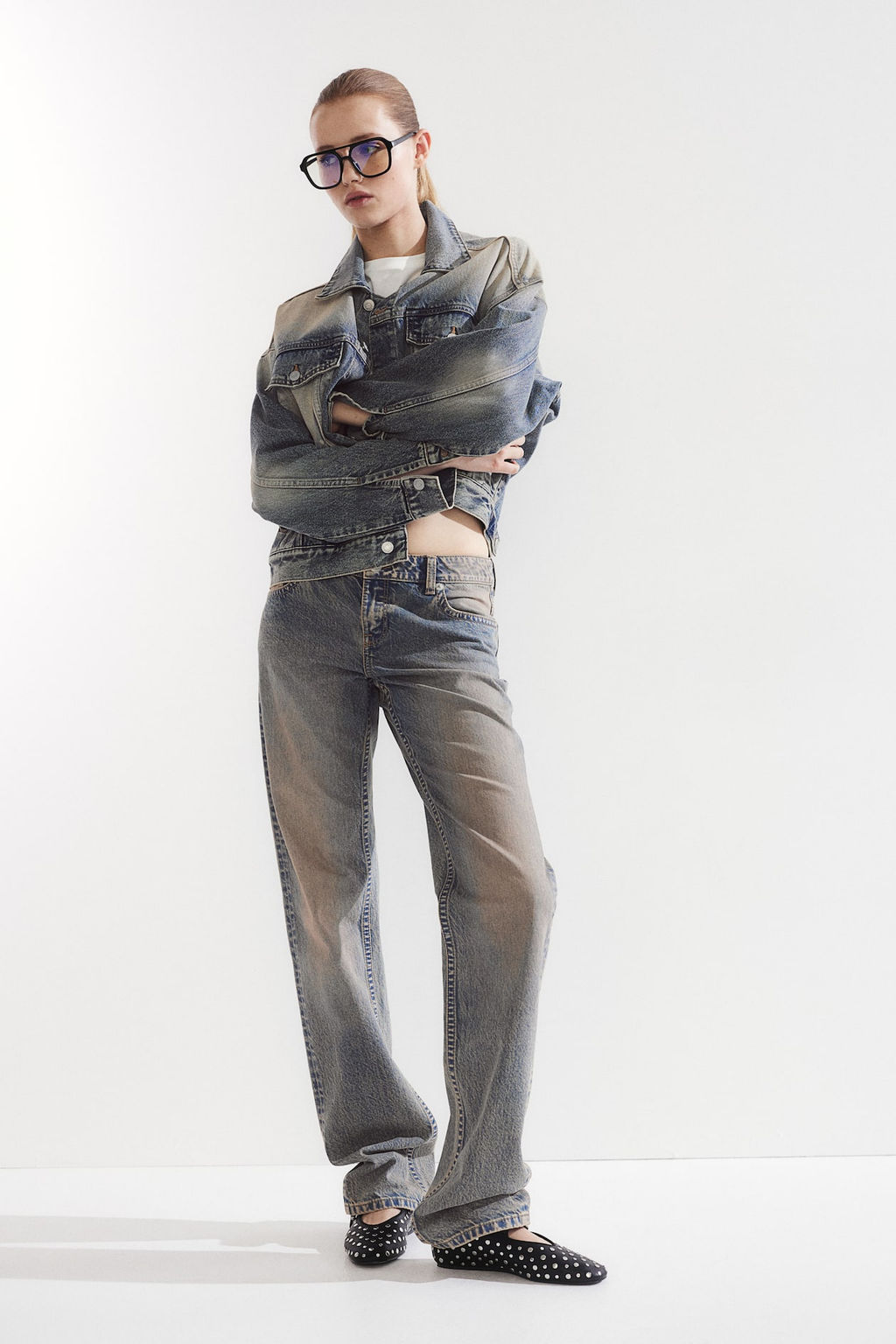 Straight Low Jeans - H&m фото 2