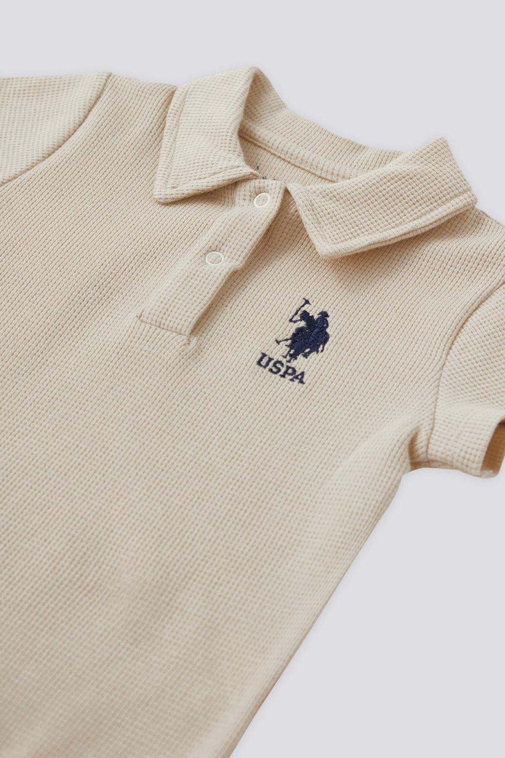 Бежевый комбинезон для мальчика, комплект из 2 шт. Неожиданная скидка в корзине - U.s. polo assn фото 3