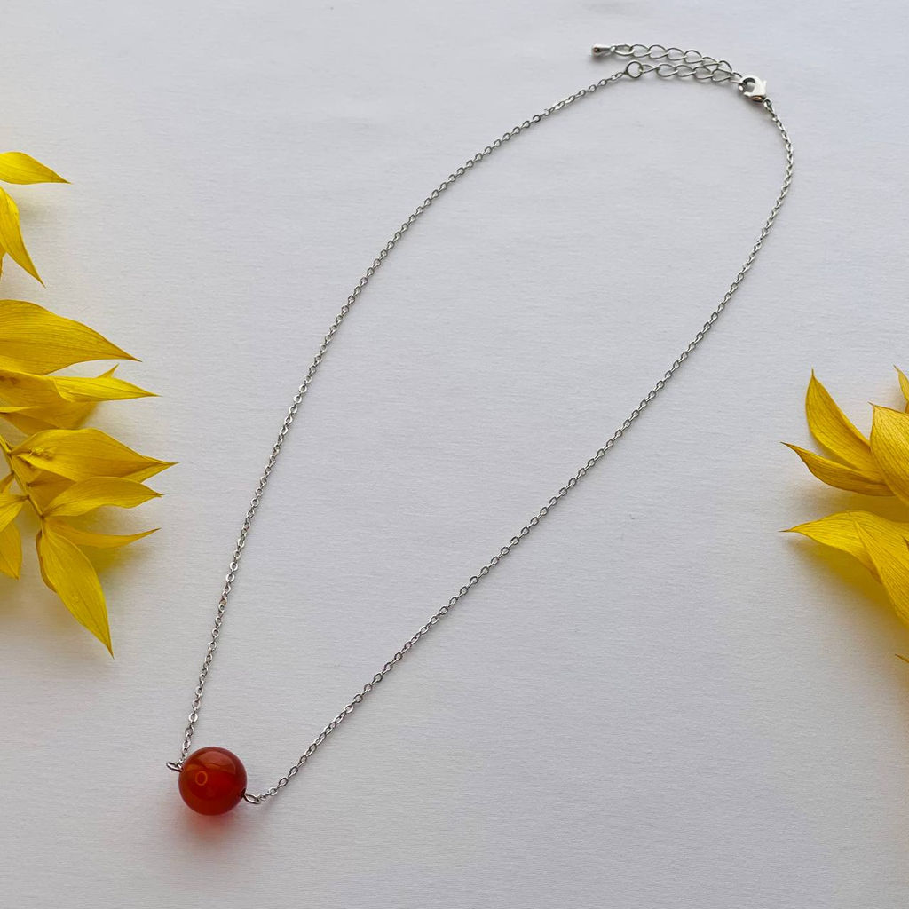 Кулон на цепочке из Сердолика 43 см +