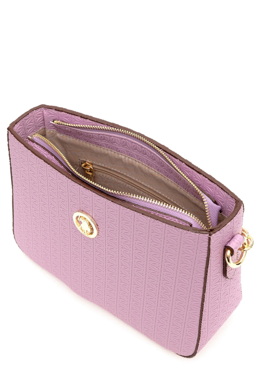 U. S. Polo Assn / Женская фиолетовая сумка через плечо - U.s. polo assn фото 7