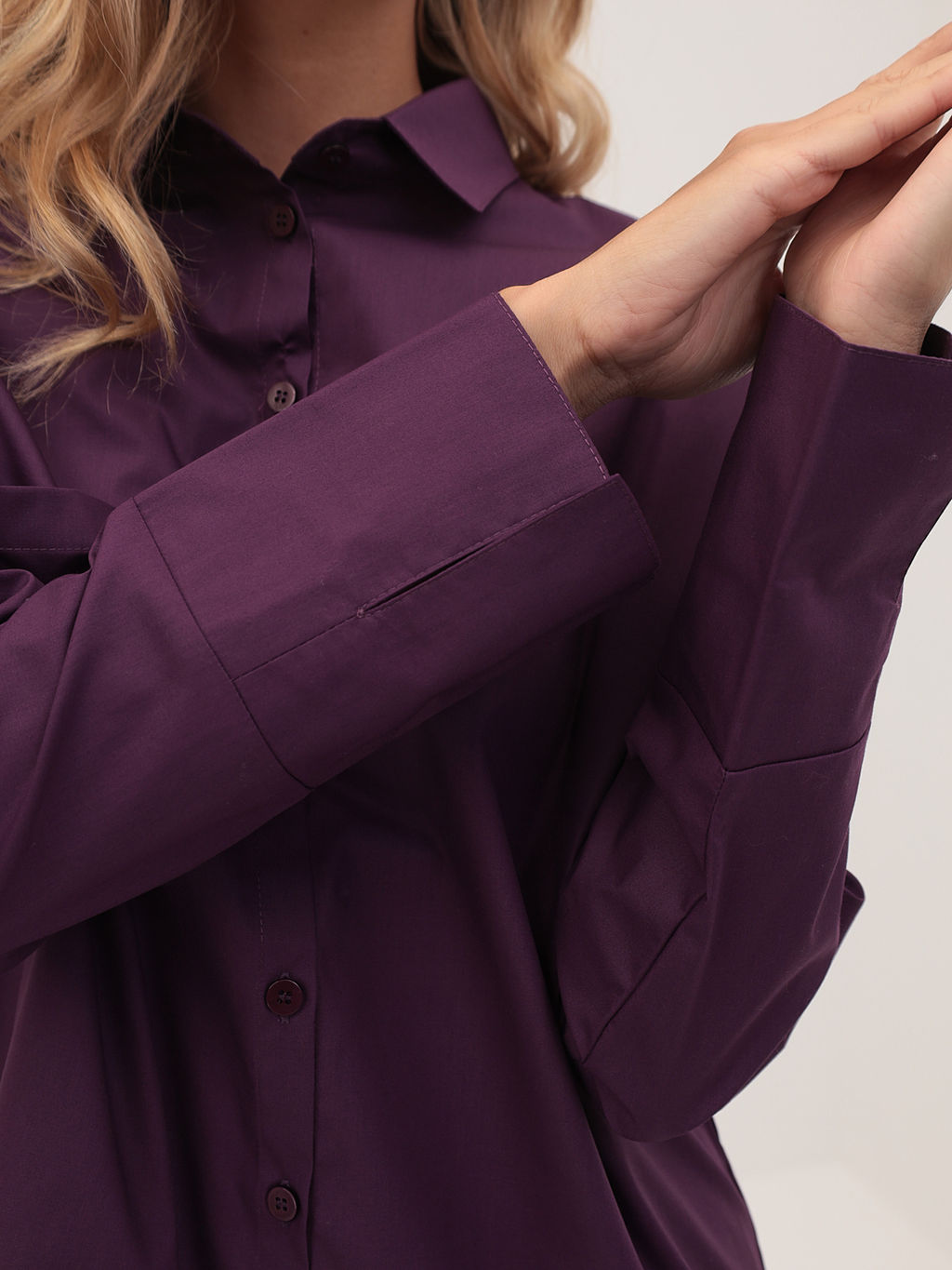 Блузка женская дл. рук. KATHARINA KROSS KK-B-0004V-фиолетовый  фото 4