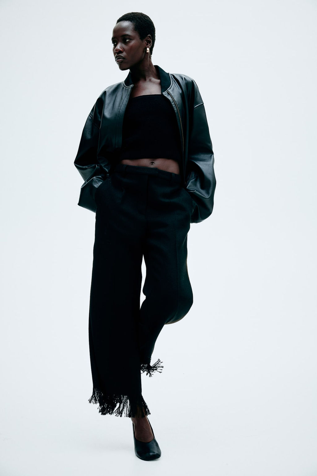 Pantalon con acabado desflecado - H&m фото 2