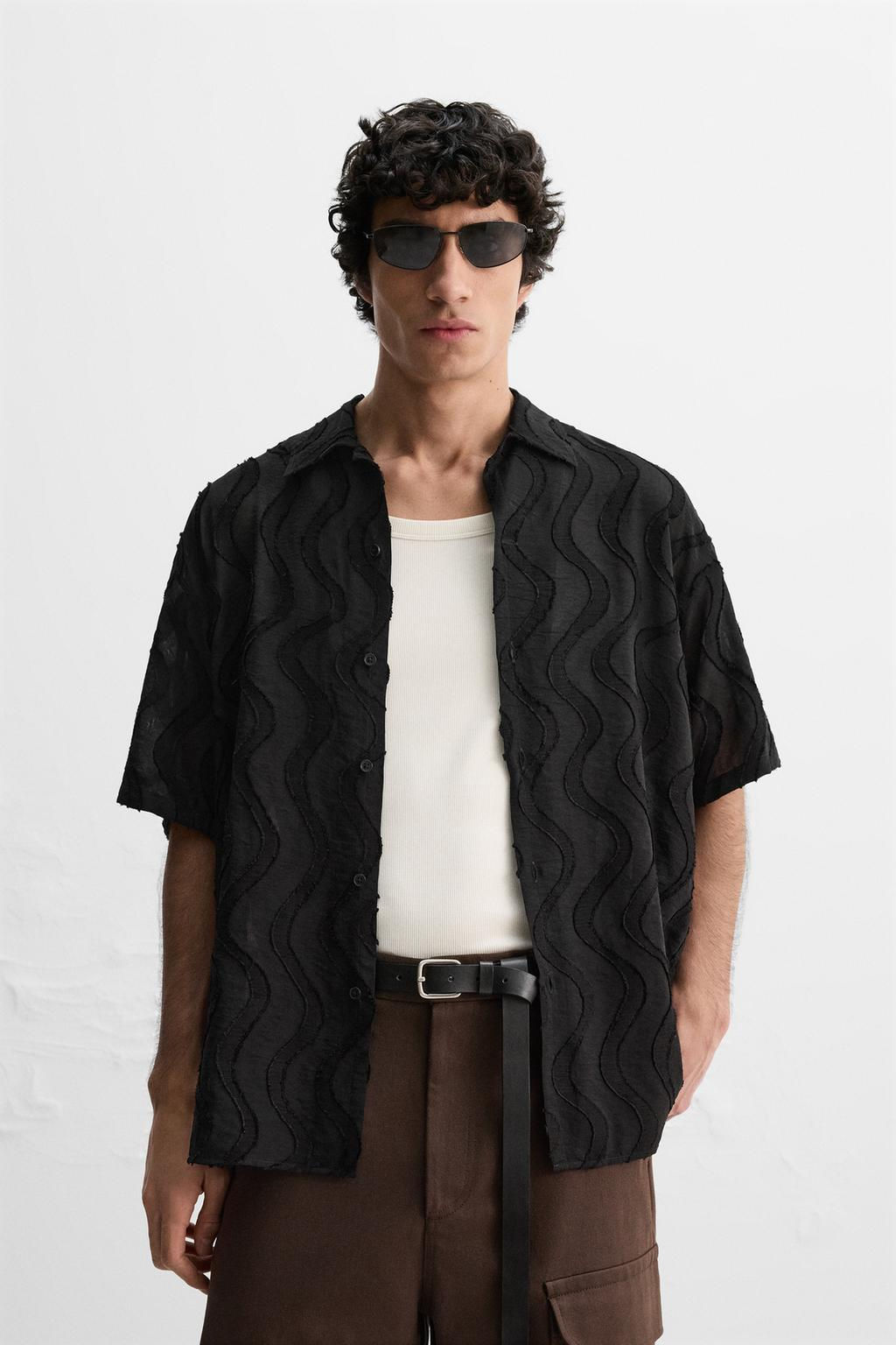 WAVY JACQUARD SHIRT - Zara фото 2