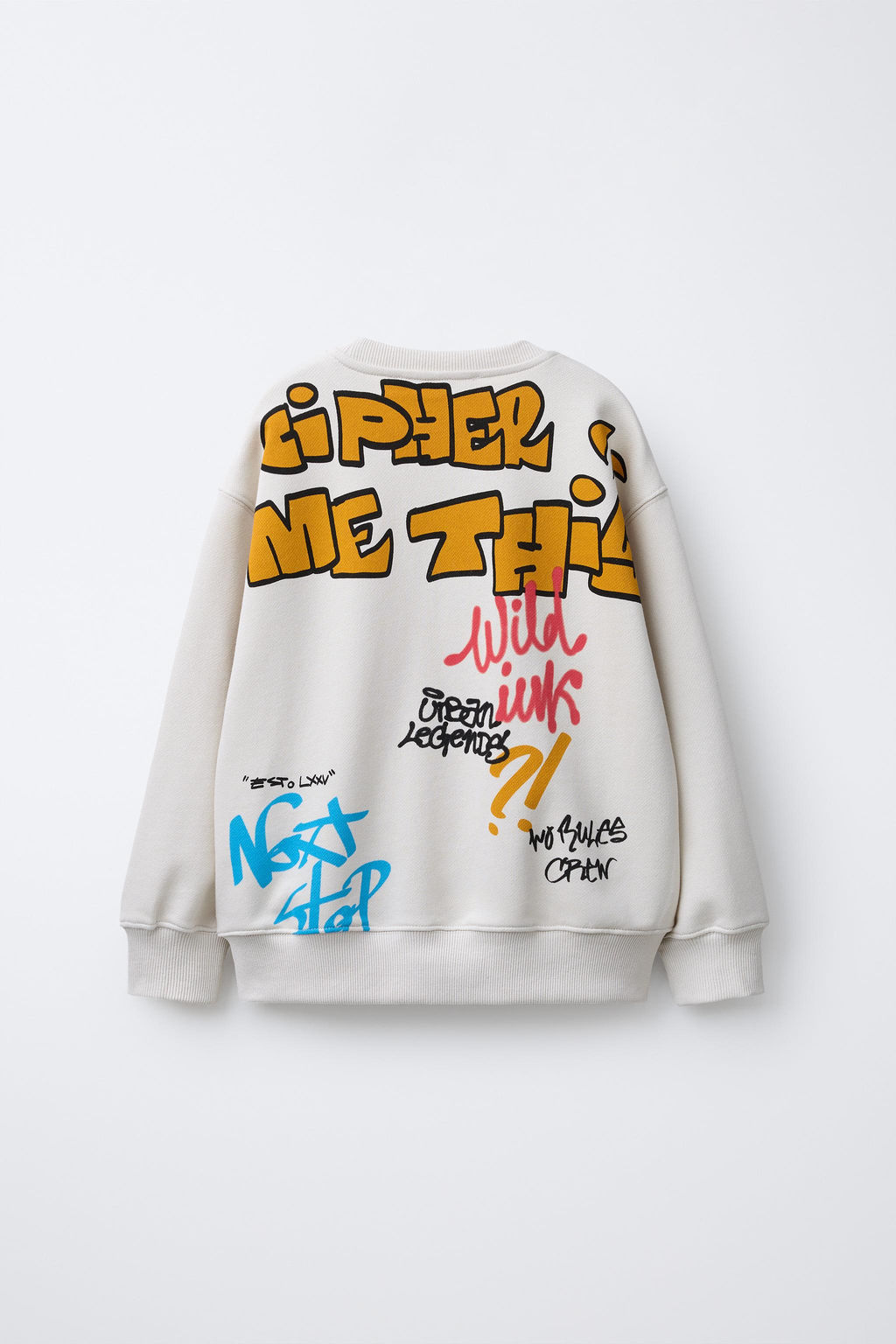 GRAFFITI LABEL SWEATSHIRT - Zara фото 6