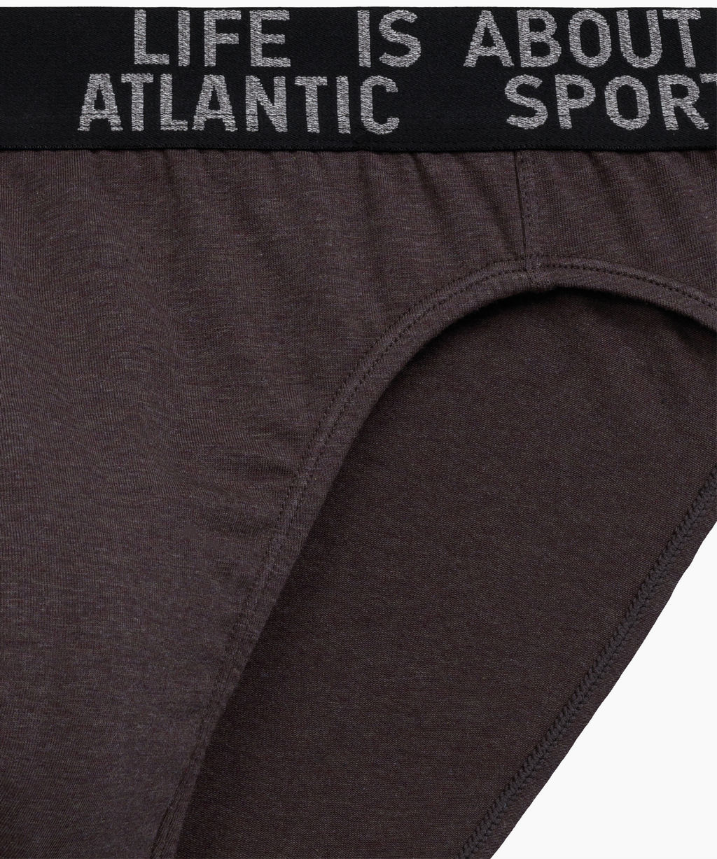 ATLANTIC 3MP-209 Трусы спорт Melange - набор 3 шт. темно-серый меланж + медно-багряный меланж + коричневый меланж фото 6