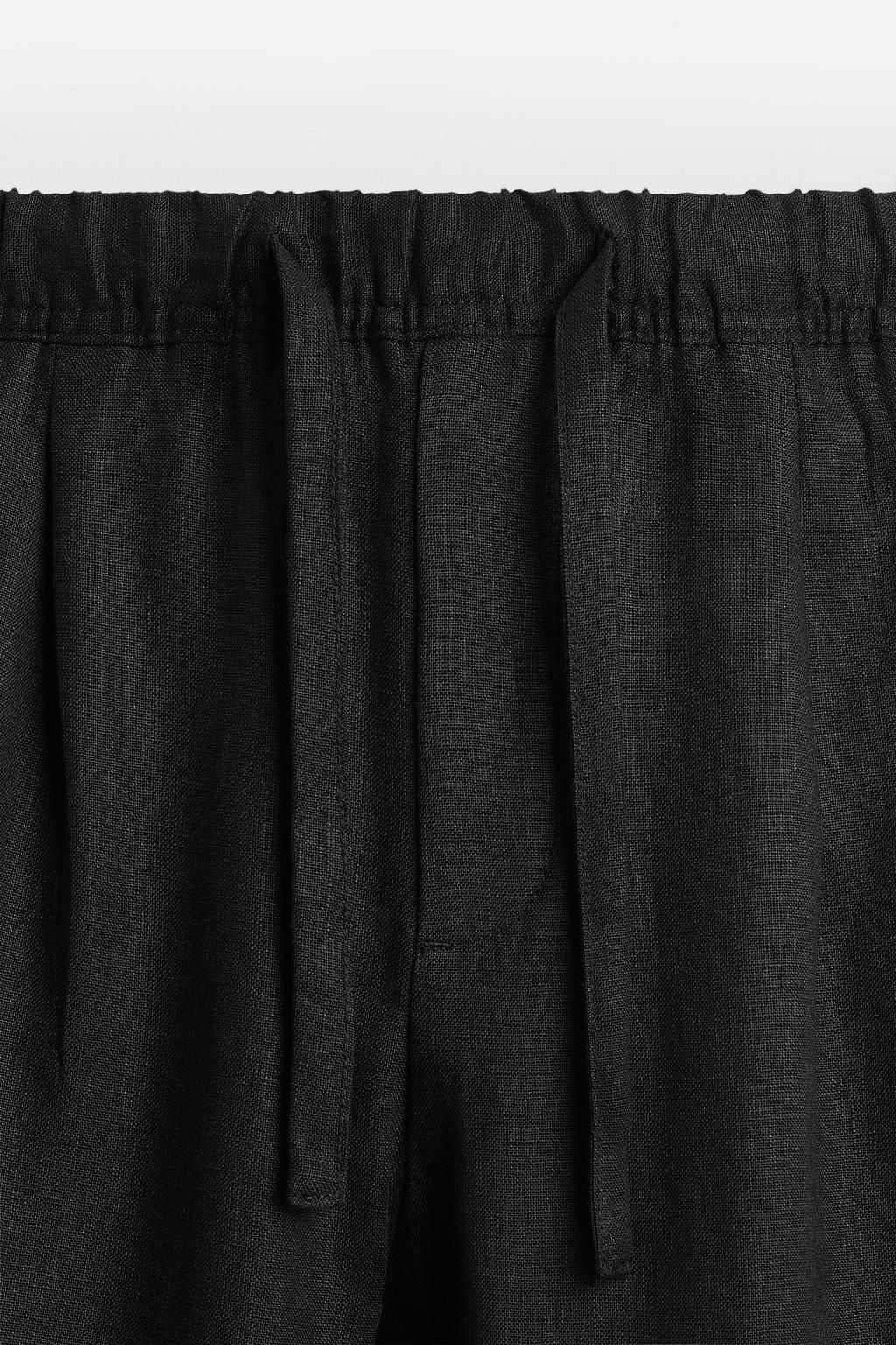 ZARA %100 KETEN ELAST?K BELL? PANTOLON  фото 22