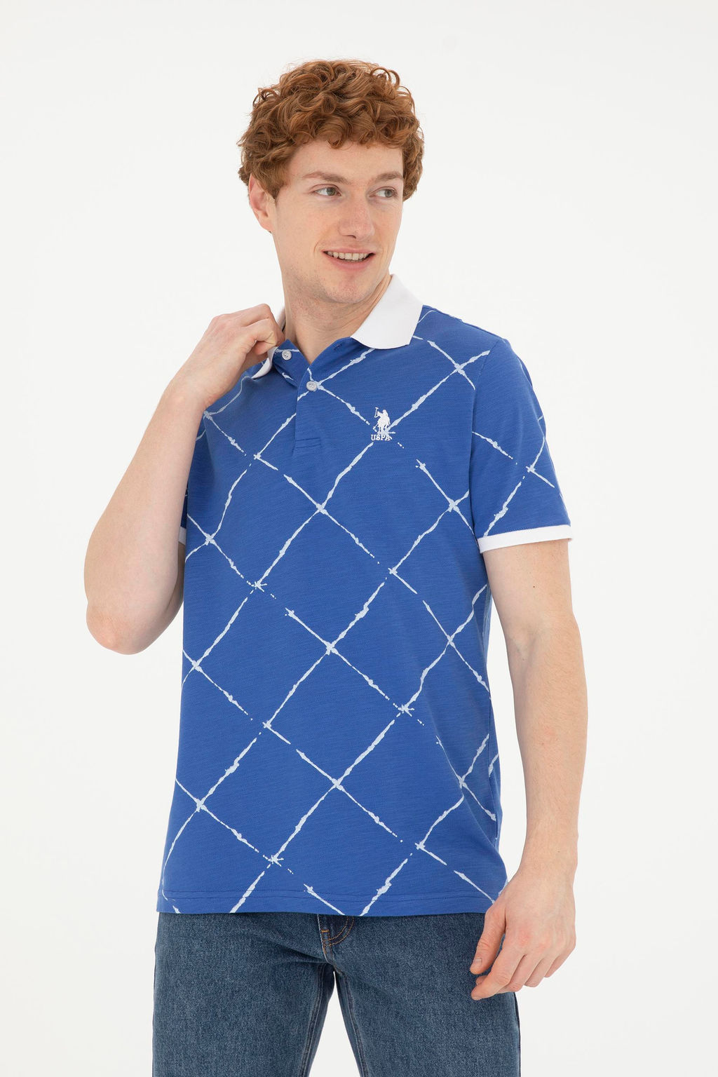 Мужская синяя футболка - U.s. polo assn фото 3